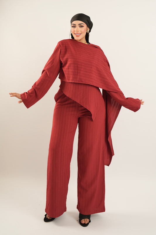 Amara Suit - Maroon
